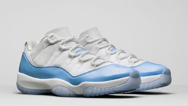 Nike Air Jordan 11 Unc Sko Herre Hvite Blå