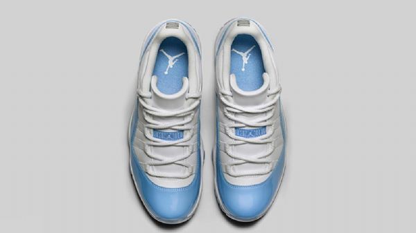 Nike Air Jordan 11 Unc Sko Herre Hvite Blå