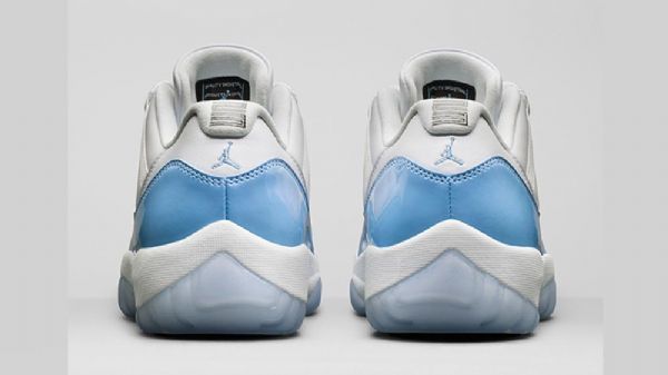 Nike Air Jordan 11 Unc Sko Herre Hvite Blå