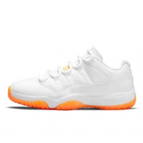 Nike Air Jordan Retro 11 Low Tops Citrus Sko Herre Hvite