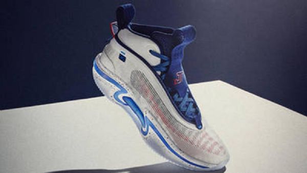 Nike Air Jordan 36 Jayson Tatum Sko Herre Hvite Blå