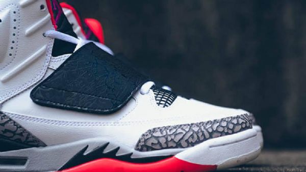 Nike Air Jordan Son Of Mars Hot Lava Sko Herre Hvite Svarte