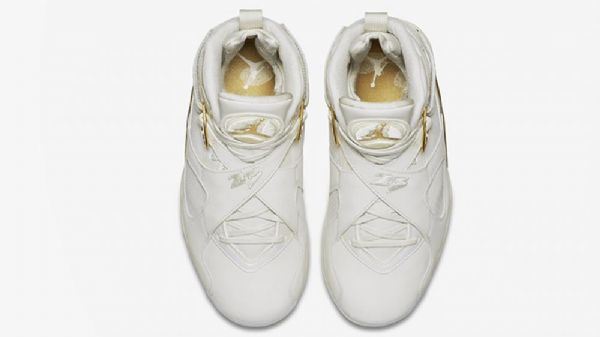 Nike Air Jordan 8 Champagne Championship Pack Sko Herre Khaki
