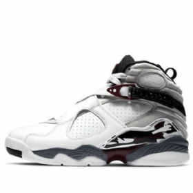 Nike Air Jordan 8 Retro Basketball Shoes Dame Burgunder