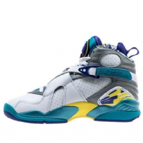 Nike Air Jordan 8 Retro Basketball Shoes Dame Hvite