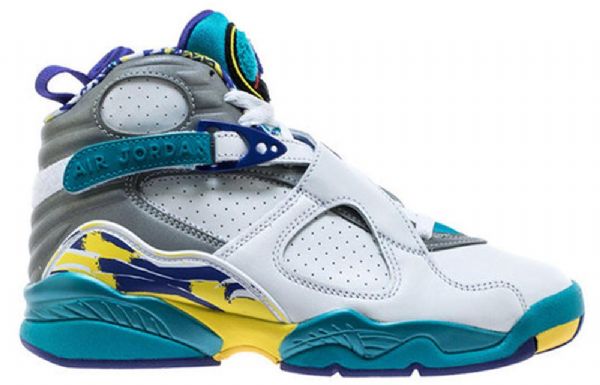 Nike Air Jordan 8 Retro Basketball Shoes Dame Hvite