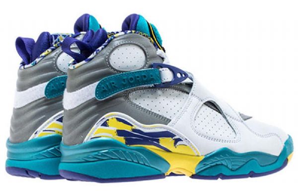 Nike Air Jordan 8 Retro Basketball Shoes Dame Hvite