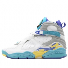 Nike Air Jordan 8 Retro Basketball Shoes Dame Hvite