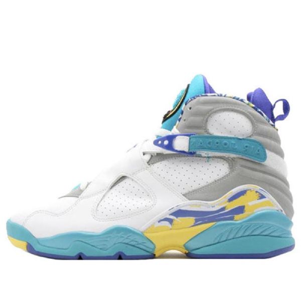 Nike Air Jordan 8 Retro Basketball Shoes Dame Hvite