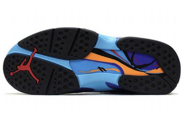 Nike Air Jordan 8 Retro Basketball Shoes Herre Svarte Lilla