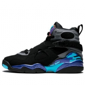 Nike Air Jordan 8 Retro Bg Basketball Shoes Herre Svarte