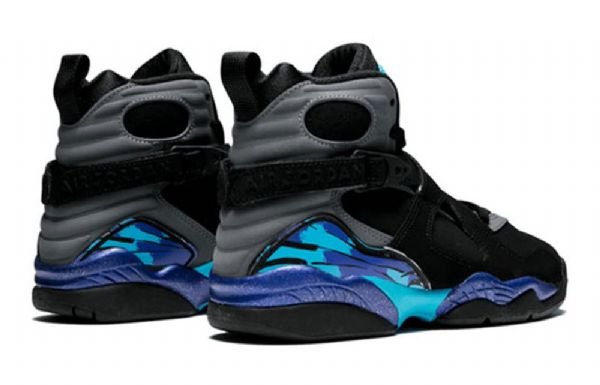 Nike Air Jordan 8 Retro Bg Basketball Shoes Herre Svarte