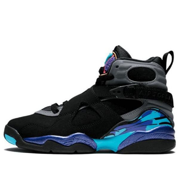 Nike Air Jordan 8 Retro Bg Basketball Shoes Herre Svarte
