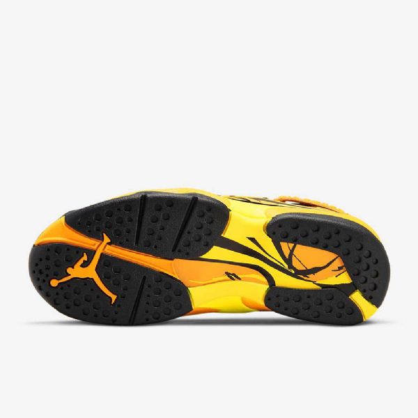 Nike Air Jordan 8 Retro Sko Dame Svarte Gul