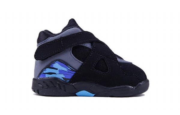 Nike Air Jordan 8 Retro Td Sko Barn Hvite Lilla