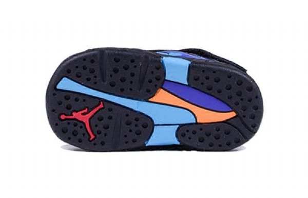 Nike Air Jordan 8 Retro Td Sko Barn Hvite Lilla