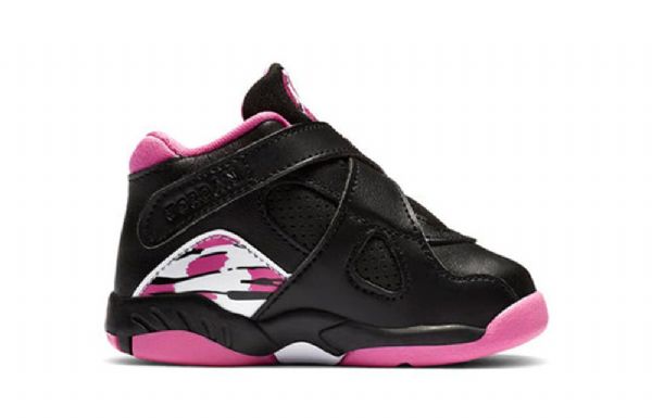 Nike Air Jordan 8 Retro Td Sko Barn Pinksicle