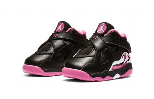 Nike Air Jordan 8 Retro Td Sko Barn Pinksicle