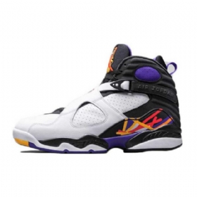 Nike Air Jordan 8 Retro Three Times A Charm Sko Herre Hvite Svarte