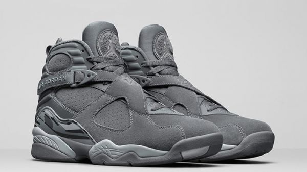 Nike Air Jordan 8 Sko Herre Grå