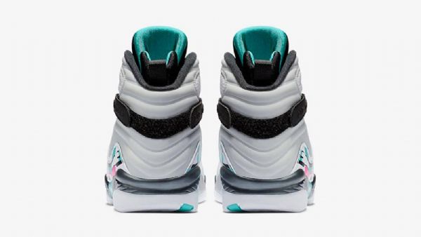 Nike Air Jordan 8 South Beach Sko Herre Hvite