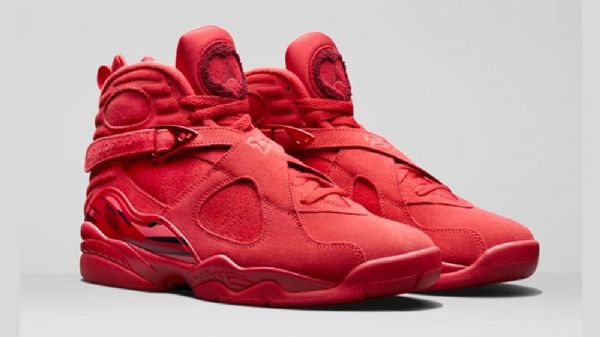 Nike Air Jordan 8 Valentines Day Sko Herre Rød