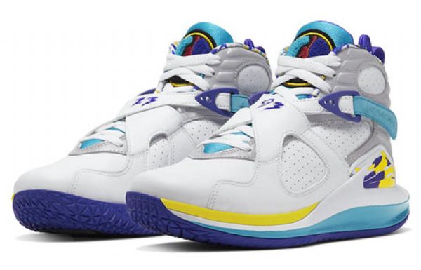 Nike Nikecourt Air Zoom Zero X Air Jordan 8 Retro Basketball Shoes Dame Hvite Lilla