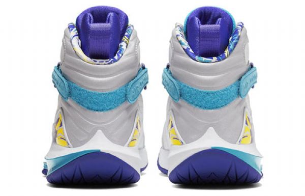 Nike Nikecourt Air Zoom Zero X Air Jordan 8 Retro Basketball Shoes Dame Hvite Lilla