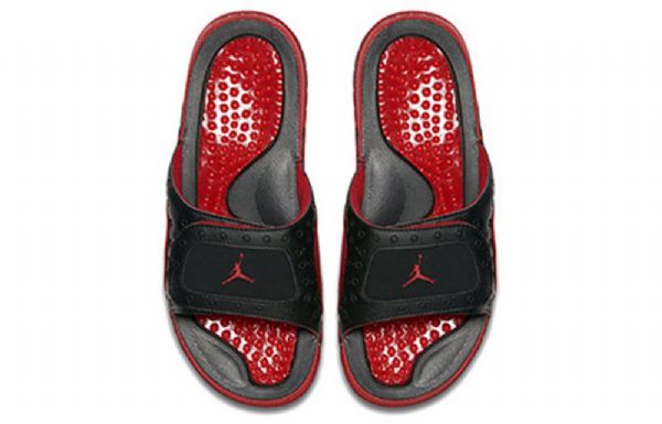 Nike Air Jordan Hydro 13 Badesandaler Slide Sports Slippers Herre Svarte Rød