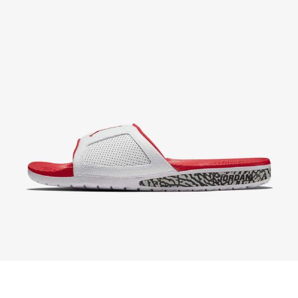 Nike Air Jordan Hydro Iii Retro Badesandaler Herre Hvite Rød Grå Rød