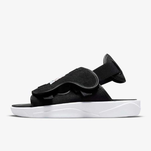 Nike Air Jordan Ls Badesandaler Herre Svarte Hvite Rød