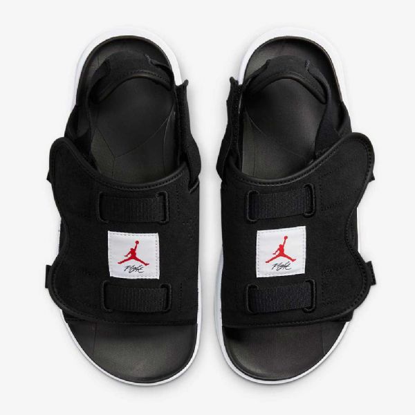 Nike Air Jordan Ls Badesandaler Herre Svarte Hvite Rød