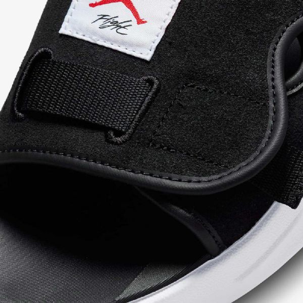 Nike Air Jordan Ls Badesandaler Herre Svarte Hvite Rød