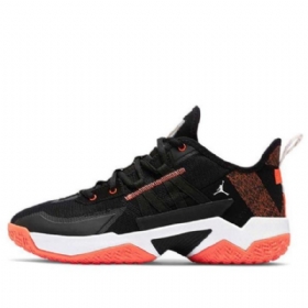 Nike Air Jordan One Take 2 Pf Russell Westbrook2 Konkurranse Retro Basketball Shoes Herre Svarte Oransje