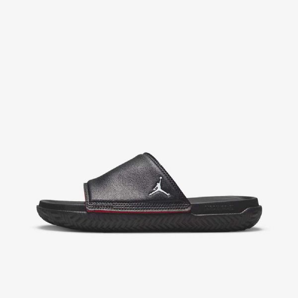 Nike Air Jordan Play Badesandaler Barn Svarte Rød