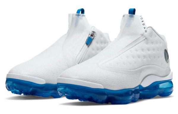 Nike Air Jordan Reign Retro Basketball Shoes Dame Hvite Blå
