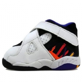 Nike Air Jordan Retro 8 Td Sko Barn Hvite