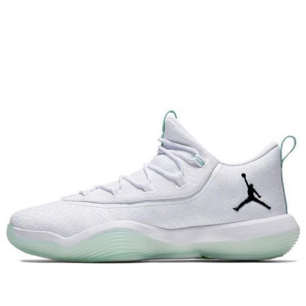 Nike Air Jordan Super.fly Low Tops Pf Joggesko Dame Hvite Grønn