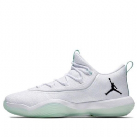 Nike Air Jordan Super.fly Low Tops Pf Joggesko Dame Hvite Grønn