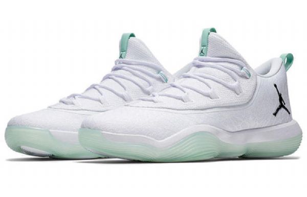 Nike Air Jordan Super.fly Low Tops Pf Joggesko Dame Hvite Grønn