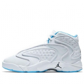 Nike Air Jordan Og High Tops Retro Basketball Shoes Dame Blå Hvite