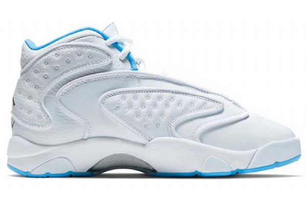 Nike Air Jordan Og High Tops Retro Basketball Shoes Dame Blå Hvite
