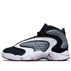 Nike Air Jordan Og High Tops Retro Basketball Shoes Dame Svarte Hvite Lilla