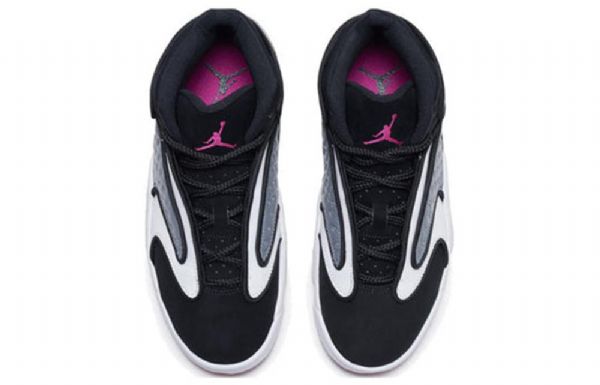 Nike Air Jordan Og High Tops Retro Basketball Shoes Dame Svarte Hvite Lilla