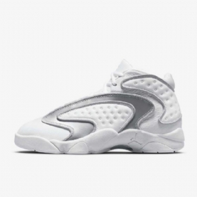 Nike Air Jordan Og Mid Tops Sko Dame Hvite Grå