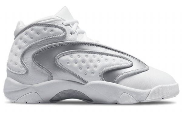 Nike Air Jordan Og Retro Basketball Shoes Dame Hvite Sølv
