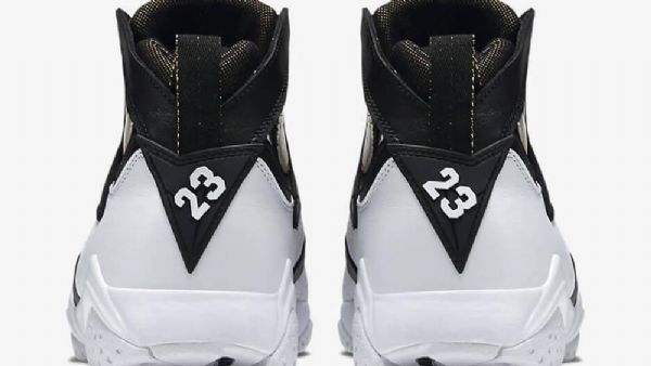 Nike Air Jordan 7 Champagne Sko Herre Svarte Hvite