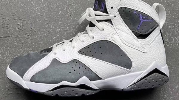 Nike Air Jordan 7 Flint 2021 Sko Herre Hvite Grå