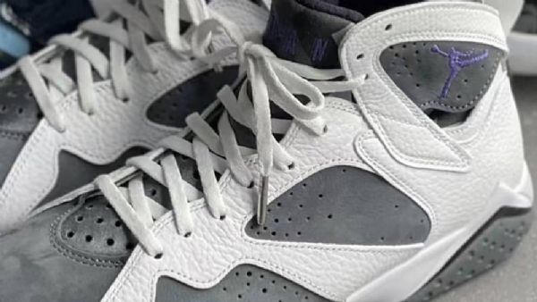Nike Air Jordan 7 Flint 2021 Sko Herre Hvite Grå