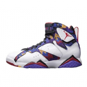 Nike Air Jordan 7 Genser Sko Herre Hvite Multicolor